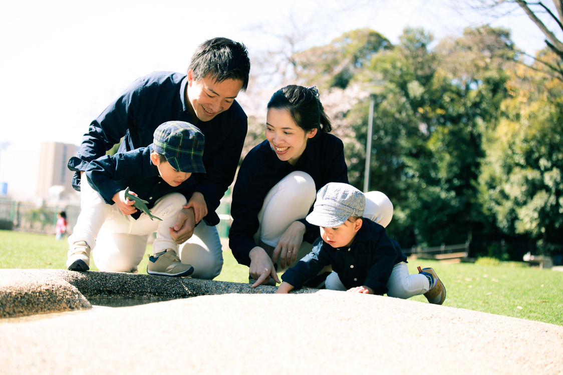 Japanese family's weekend