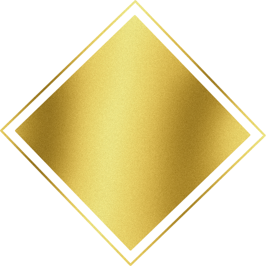 Gold square border frame