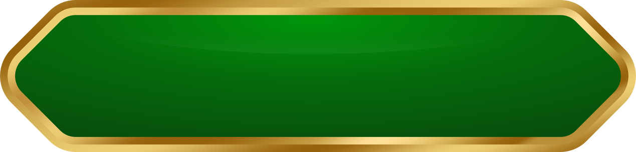 Button green luxury border golden